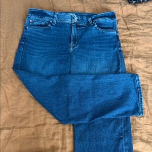 Hudson Ginny Straight Classic High-Rise Women's Jeans in Medium Blue